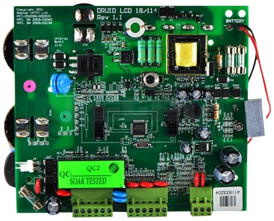 Security system repair and maintenance control board